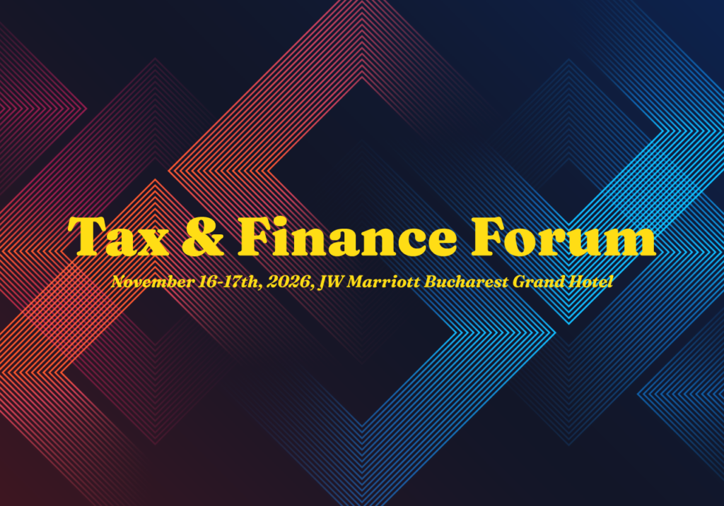 Luisiana Dobrinescu participă, în calitate de speaker, la conferința Tax & Finance Forum 2026, eveniment ce va avea loc pe 16 noiembrie 2026, în București